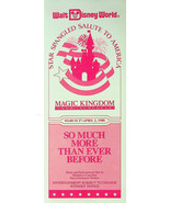 WDW Magic Kingdom Show Schedule (1988) - Paper - Excellent condition - V... - £12.54 GBP