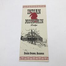 Indian Mountain Lodge Brochure Eureka Springs Arkansas 1990&#39;s - $6.92