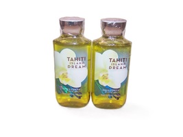 Bath &amp; Body Works Tahiti Island Dream Shea &amp; Vitamin E Shower Gel Lot of 2 - £31.51 GBP