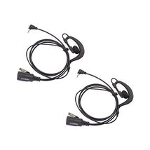 Lot 2 x Coodio G-Shape Earpiece Police Security Headset inline PTT Mic M... - $43.00