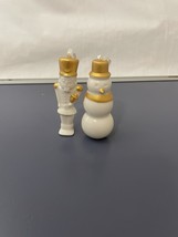 STARBUCKS Coffee Christmas Ornaments Set of 2 SNOWMAN and NUTCRACKER-e835 - €4,09 EUR