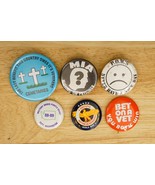 Vintage Lot Support Military Veterans Vet POW MIA Slogan March Pinback B... - €16,91 EUR