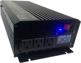 2000W 12V Car Power Inverter Pure Sine Wave 120V 60Hz With Lcd Display Usb Port - £180.47 GBP