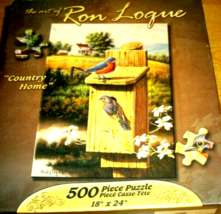 Jigsaw Puzzle 500 Pieces Bird Lovers Bluebirds Country Home Fun Project ... - $12.86