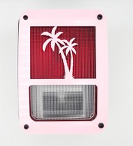Jeep pink Palm tree Tail light covers /  fits 07-18 Wrangler / JK - £13.82 GBP