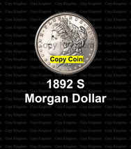 1892 S Morgan Silver Dollar Key Date COPY coin - £36.19 GBP