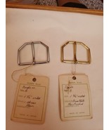 Daisen Brand Belt Buckles One Chrome And One Brass Made In Japan - $17.82