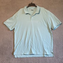 VTG Brooks Brothers 1818 Polo Shirt Men&#39;s XXL Blue Short Sleeve Cotton Hong Kong - £9.90 GBP