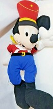 Disney Store JUMBO HUGE Mickey Mouse Band Leader Marching Stuffed Plush toy 30&quot; - £31.54 GBP