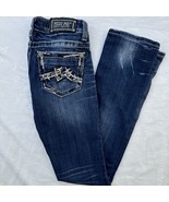 Miss Me Jeans Big Stitch Straight Women Size 26 JD1071T - $542.88 MXN