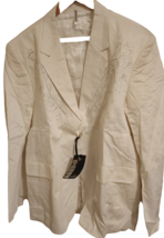 Mondo White Embroidered Blazer Jacket - Size XX - £231.80 GBP