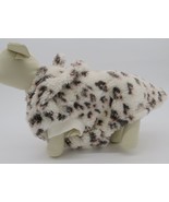 Grayson Pup Leopard Short Sleeve Sherpa Dog Hoodie Light Beige  S - $11.87