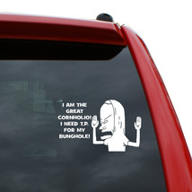 Great Cornholio - Beavis and Butthead Vinyl Decal | Color: White | 7&quot; x ... - £3.92 GBP