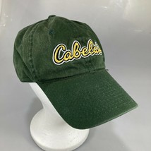 Cabela&#39;s Green Cotton Embroidered Adjustable Baseball Cap Hat - £14.49 GBP