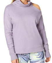 Calvin Klein Womens Mock Neck Cold Shoulder Top Color Iris Ice Lilac Size Small - £47.16 GBP