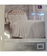 NEW King 3pc Ruffle Skirt Bedspread Set White - Lush Décor - $49.49