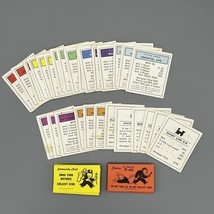1984 Deluxe Monopoly Anniversary Property, Chance &amp; Community Chest Cards Crafts - £6.23 GBP