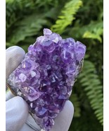 Mix of Three Amethyst Quartz Crystal Cluster Deep Purple (over 6.8 oz) - $34.79 CAD