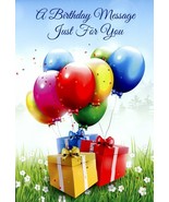 A Birthday Message Just For You - General Birthday Greeting Card - 01209-01 - $2.79