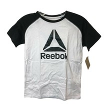 Reebok Boys&#39; Big Logo Color Block T-Shirt (Size 8) - £19.33 GBP