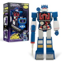 NEW Super 7 Transformers Super Cyborg SOUNDWAVE Removable Cassette Vinyl Figure - £59.15 GBP
