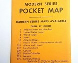 Vintage 1950&#39;s Cram&#39;s Moderno Serie Tasca Mappa Polonia Albania Grecia #367 - $16.34