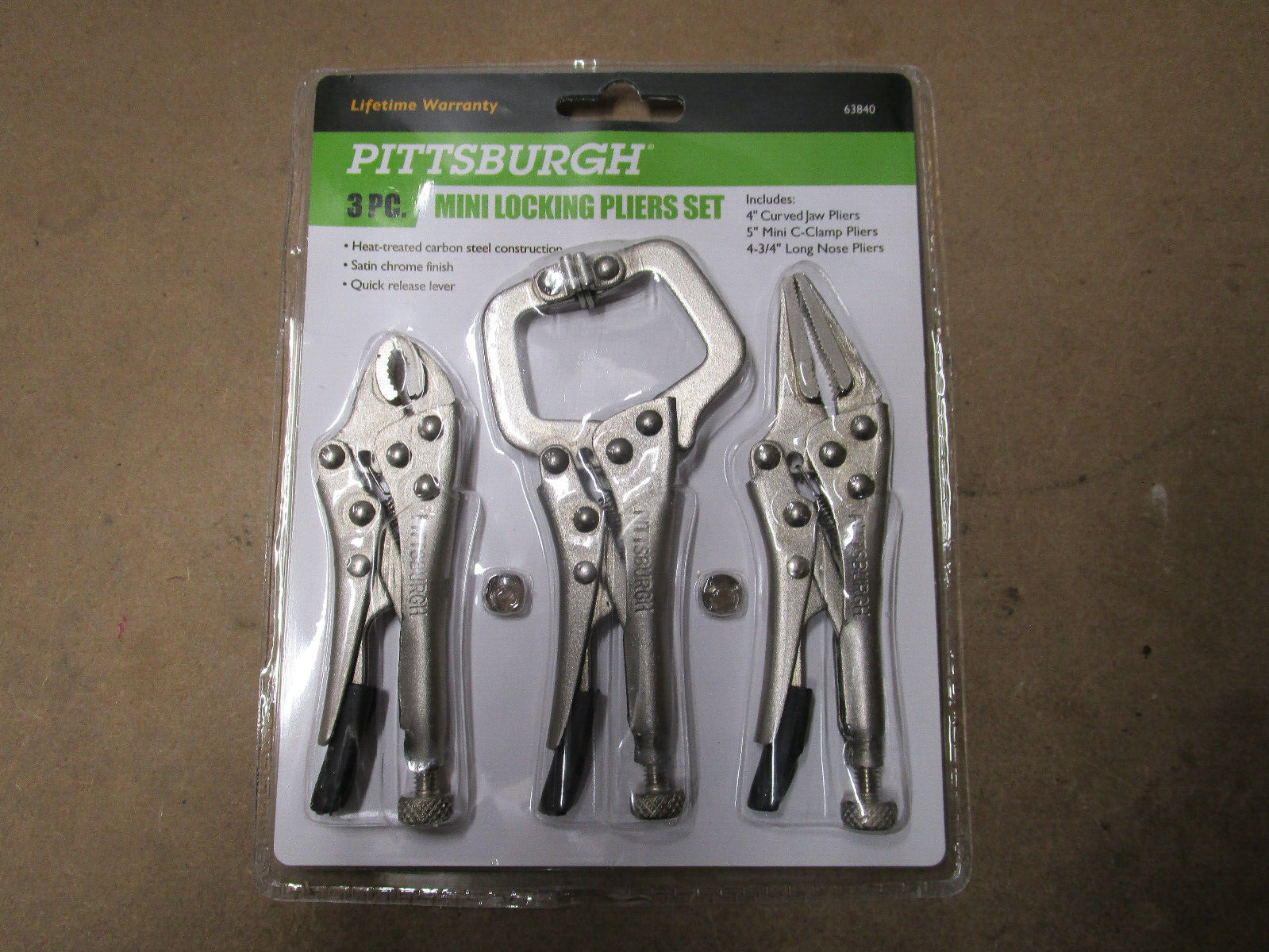 Pittsburgh Mini Locking Pliers Set 3 Piece - $17.09