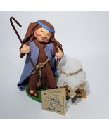 VTG 1995 Annalee 7.5&quot; Shepard Child Sheep Lamb Nativity Poseable Figure ... - $35.95