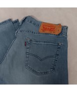 Levi&#39;s 501 Blue Jeans34x30 LightWash Straight Leg Button Fly - Stains on... - $29.95