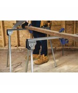 Sawhorse 2 Pack Saw Horse Folding 29 inch Metal Work Heavy Duty Steel - $47.42