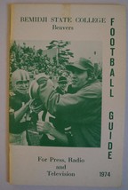 Vintage Football Media Presse Guide Bemidji State College 1974 - $29.68