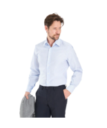 Report Collection Sz M Stretch Woven Dress Shirt Anti Wrinkle Light Blue - $680.19 MXN