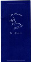 Air France Les Saveurs de la France First Class Menu 2000 - $24.72