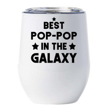 Best Pop-pop In The Galaxy Tumbler 12oz Father Funny Space Cup Xmas Gift For Dad - £18.44 GBP