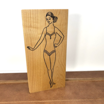 Me &amp; Carrie Lou Wood Rubber Stamp Victorian Woman Underwear Model - Unused - $12.95