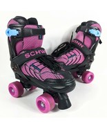 Girls Adjustable Roller Skates Size 1-4 Schwinn Switcher Pink/Black - $301.58 MXN