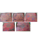 Kuna Indian Geometric Mola Applique INDIAN AZTEC PANAMENIA ART HAND EMBR... - $288.39 CAD