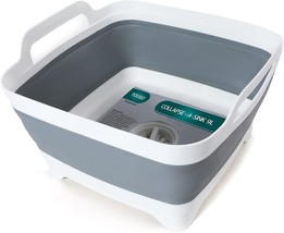 The Fosjgo Dish Basin Collapsible With Drain Plug Carry Handles For 9 L - £25.10 GBP