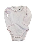 Baby Girls Jacadi Paris Long Sleeve Bodysuit 12 Months Peter Pan Collar ... - $28.88 CAD