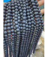 15.5inch Strand Blue coral beads 8mm  Sapphire Blue  beads, Natural coral - $20.01 CAD