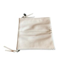 Chloe Perfume Cream Foldover Clutch Bag Cosmetic Makeup Pebbled Cream GWP - $33.87