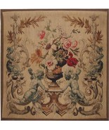 Tapestry Aubusson Cherubs 36x36 Blue With Backing and Rod Pocket Hand - £794.75 GBP