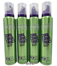 4 Garnier Fructis Curl Construct Creation Mousse, Extra Strong Hold, 6.8 oz. Ea - £27.68 GBP