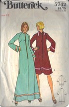 BUTTERICK PATTERN 5742 SIZE 12 MISSES&#39; ROBE - £2.31 GBP