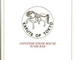 Karuta of Tokyo Japanese Steak House Menu White Plains New York 1970&#39;s - $13.86