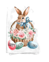 Easter Blessings 100% Cotton Kitchen Hand Drying Dish Towel, Easter Bunn... - $11.83