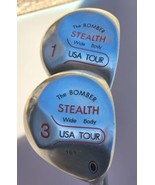 Stealth THE BOMBER Golf Clubs Wide Body USA TOUR 1 &amp; 3 WOOD RH Graphite ... - £21.84 GBP