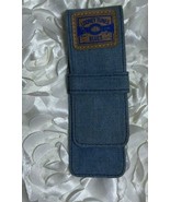 1996 Looney Tunes Blues Pewter TAZ on Clip of Pen w/ Denim Storage Pouch - $10.19 CAD