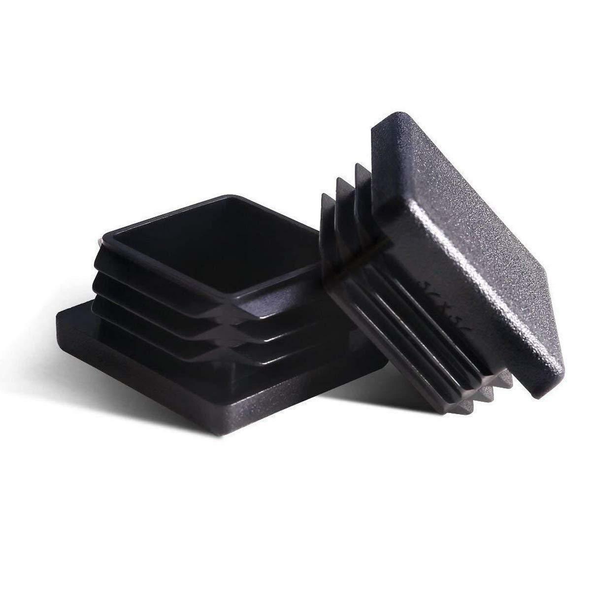 Primary image for 4 Plastic 1-1/8'' O.D. x 1'' I.D. Square Glide Tips