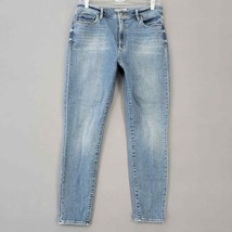 Loft Women Jeans Size 6 Blue Stretch Preppy Skinny Ankle Curvy High Rise Denim - £12.23 GBP